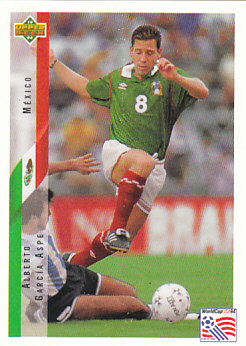 Alberto Garcia Aspe Mexico Upper Deck World Cup 1994 Eng/Ita #25